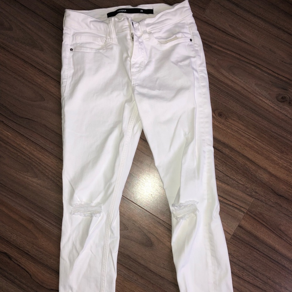 White Ripped Jeans